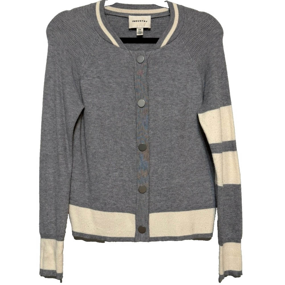 Industry Cozycore Clean Girl‎ Cardigan Sweater Womens Small Scandi Soft Academia